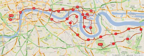 London-marathon-route